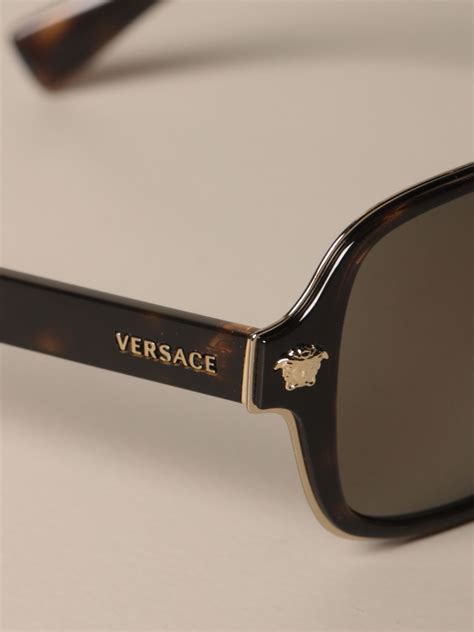 brown versace medusa sunglasses|Versace glasses unisex.